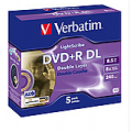 Verbatim DVD+R  8.5 GB   5 stuks    8x Dual-Layer