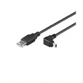 USB 2.0 A --> mini B  1.80m 90° hoek Goobay