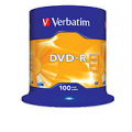 Verbatim DVD-R  4.7 GB 100 stuks spindel 16x