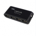 LogiLink  4 Port Hub, USB 2.0 actief Zwart