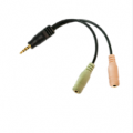 Audio Adapter 3.5 mm 4pins -> 2x 3.5 mm LogiLink