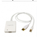 Adapter DisplayPort mini 1.1a + USB --> HDMI LogiLink