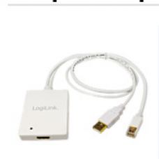 Adapter DisplayPort mini 1.1a + USB --> HDMI LogiLink